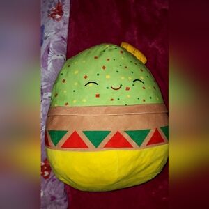 ✨️Squishmallows Festive Taco Plush - Green, Yellow, Brown✨️